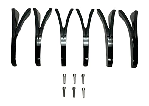 Cattivo 767 22 Inch Gloss Black Inserts Set (6 PCS) EMR0767-2295-ZST replacement automotive wheel accessory part EMR0767-2295-ZST