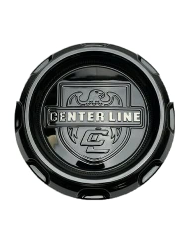 Center Line Gloss Black Tall Snap in Wheel Center Cap C-760 C-760-2 replacement wheel center cap part C-760
