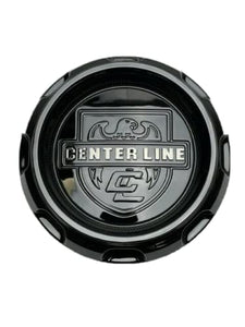 Center Line Gloss Black Tall Snap in Wheel Center Cap C-760 C-760-2 - Wheel Center Caps