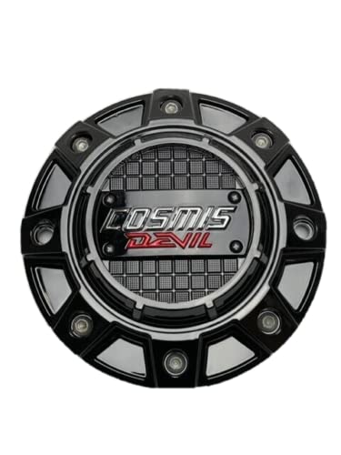 Cosmis Devil Gloss Black Wheel Center Cap 1216 replacement wheel center cap