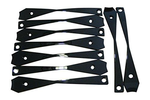 Dcenti DW29 30 Inch Black Insert Set of 9 DDW29P3010 replacement center cap logo / insert part DW29