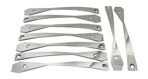 Dcenti DW29 DDW29P2495 Chrome Wheel Inserts Set of 9 replacement center cap logo / insert part DW29