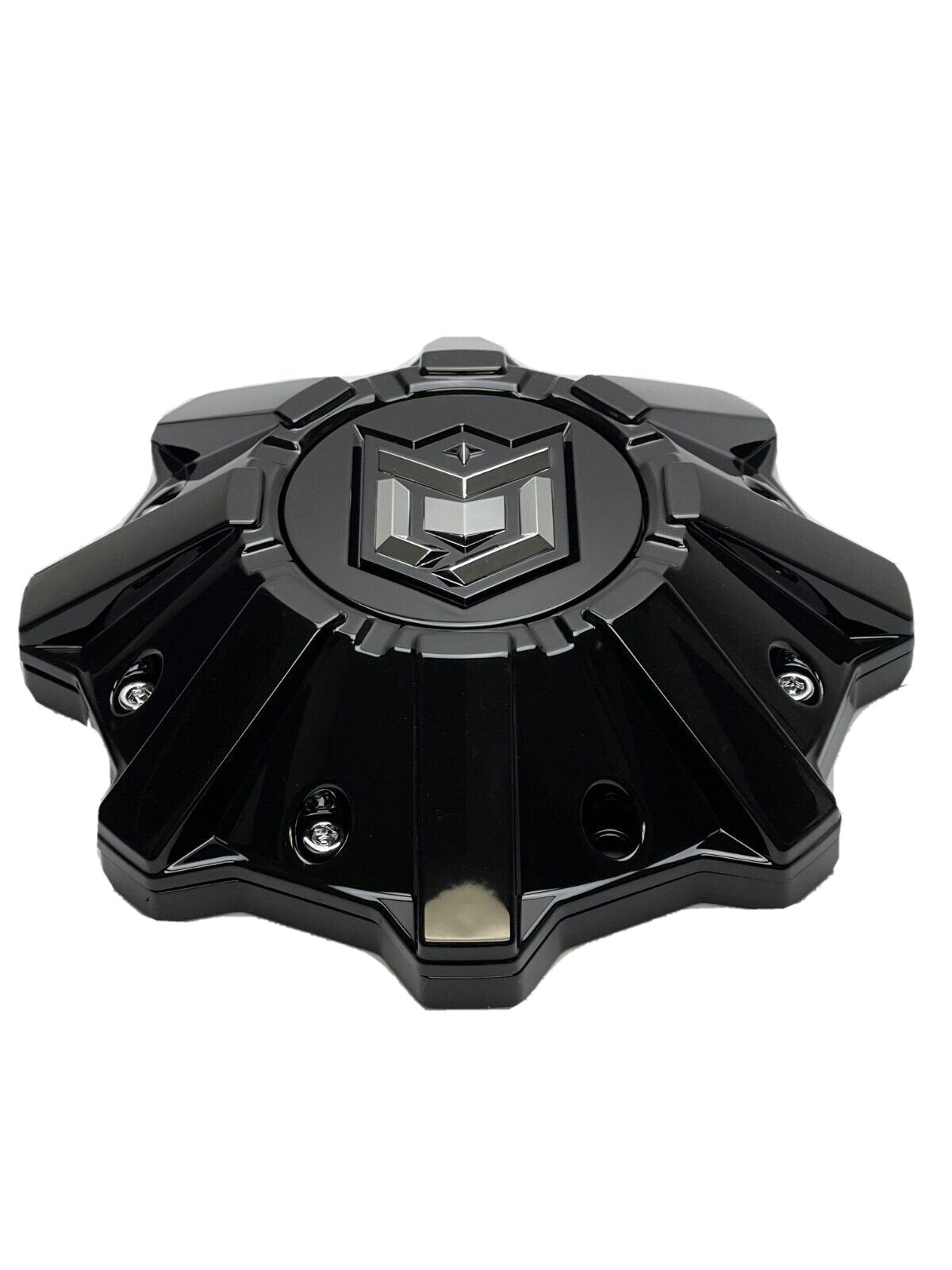 Dropstars Gloss Black Wheel Center Cap with Spacer 6056B212 S1209-08 1284C61 wheel center cap additional view 2