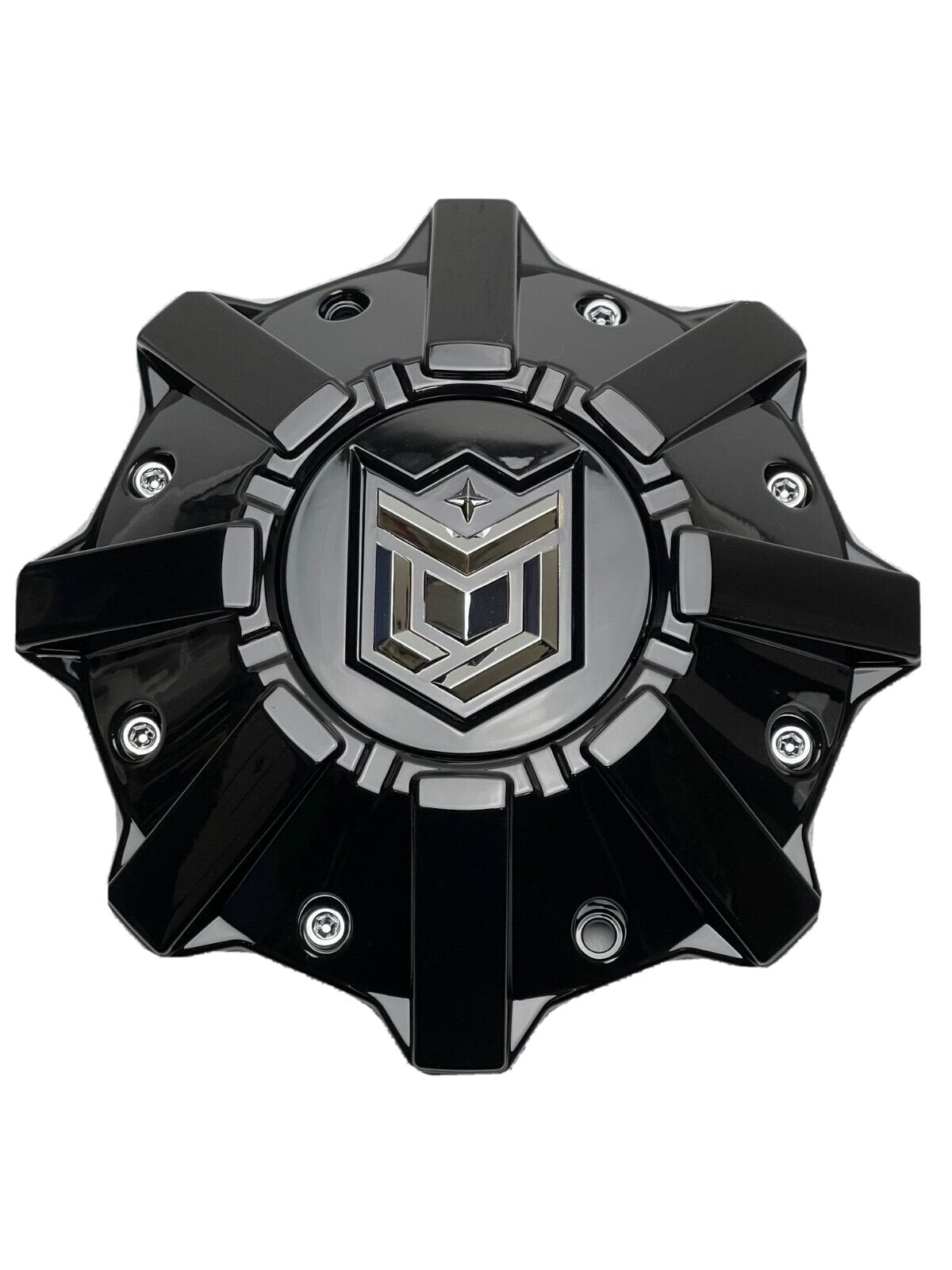 Dropstars Gloss Black Wheel Center Cap with Spacer 6056B212 S1209-08 1284C61 replacement wheel center cap part 6056B212