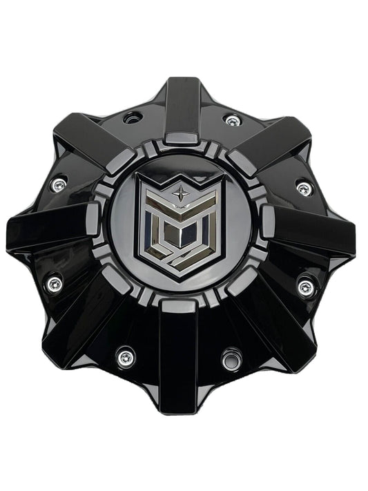 Dropstars Gloss Black Wheel Center Cap with Spacer 6056B212 S1209-08 1284C61 replacement wheel center cap part 6056B212