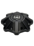 Dropstars Matte Black Wheel Center Cap With Spacer 6056B212 S1209-08 1284C61 - Wheel Center Caps