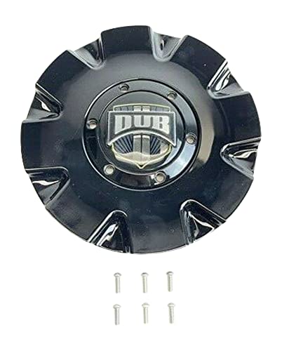 Dub Gloss Black Wheel Center Cap with Screws M-859BK01 Cap M-859 replacement wheel center cap part M-859BK01
