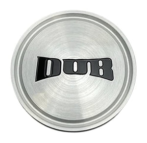 DUB Wheels 1003-05-04GRBL Gloss Brush Black Logo Wheel Center Cap - Wheel Center Caps