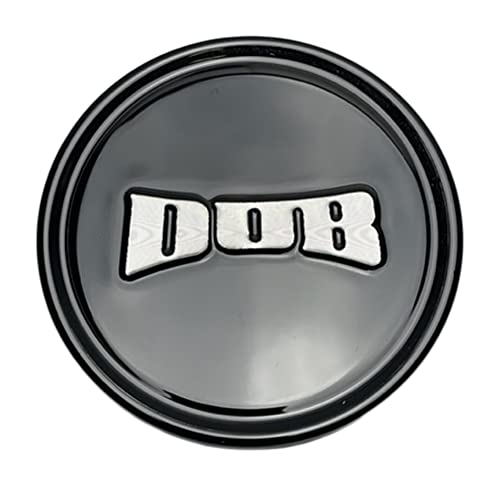 Dub Wheels 1015-09-04GBS Gloss Black Center Cap with Silver Logo replacement wheel center cap part 1015-09-04GBS
