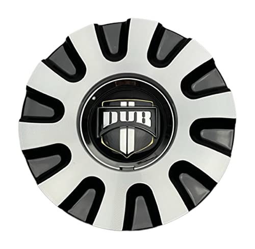 DUB Wheels 38060-15MBL Black and Machined Center Cap replacement wheel center cap part 38060-15MBL