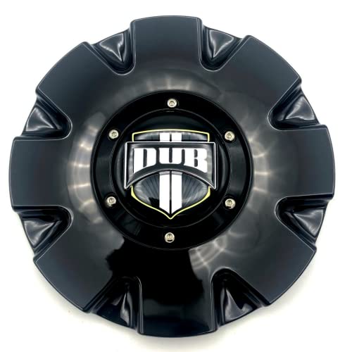 DUB Wheels Push 16390-15B Gloss Black Center Cap replacement wheel center cap part 16390-15B