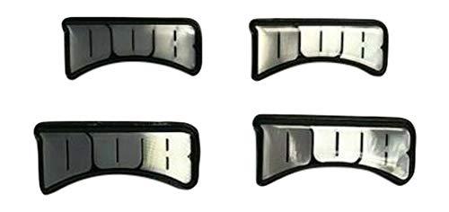 DUB Wheels Spinner Nasty Logo Plates Pack of 4 65mm 5220-17 replacement wheel center cap part 5220-17