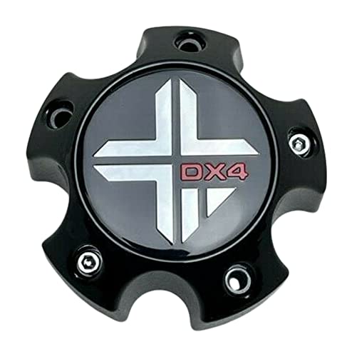 DX4 Gloss Black Wheel Center Cap 5 Lug 73062090F-2 replacement wheel center cap part 73062090F-2