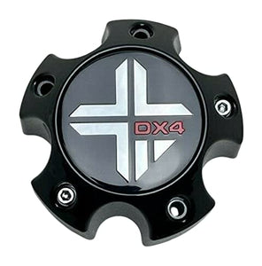 DX4 Gloss Black Wheel Center Cap 5 Lug 73062090F-2 - wheelcentercaps