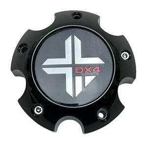 DX4 Gloss Black Wheel Center Cap 5 Lug 73062090F-3 73062090F-5 - wheelcentercaps