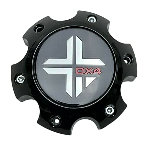 DX4 Gloss Black Wheel Center Cap 6 Lug 73062090F-5 replacement wheel center cap part 73062090F-5