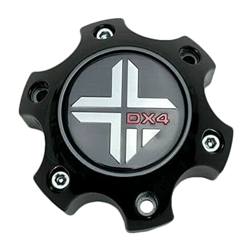 DX4 Gloss Black Wheel Center Cap 73062090F-8 - wheelcentercaps