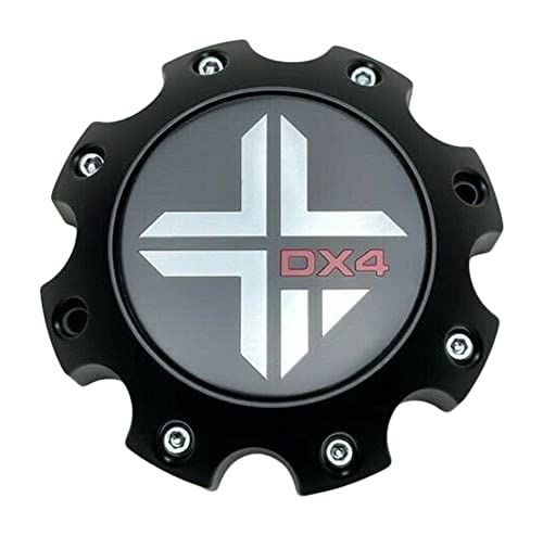 DX4 Matte Black Wheel Center Cap 8 Lug 73062090F-6 - wheelcentercaps