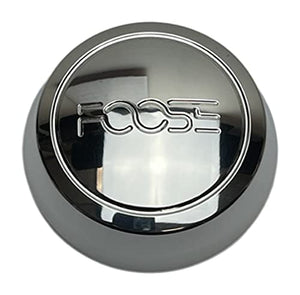 Foose Wheels 1014-09-07H Polished Silver Center Cap Snap in - Wheel Center Caps