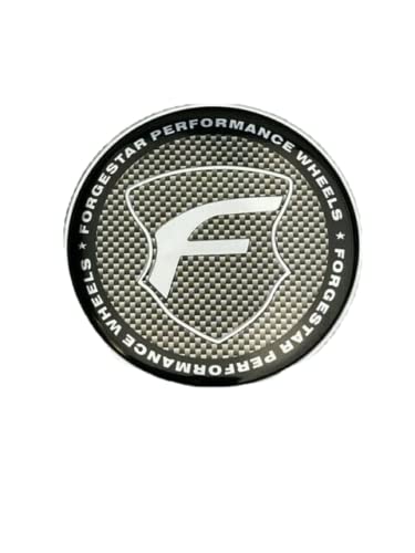 Forgestar Performance Chrome Carbon Fiber Push in Wheel Center Cap BC-763B replacement wheel center cap part BC-763B