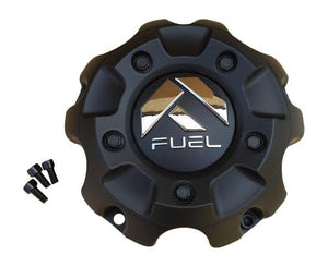 Fuel 1001-56B 1001-56+1001-37 Matte Black Center Cap 1001-56 - wheelcentercaps