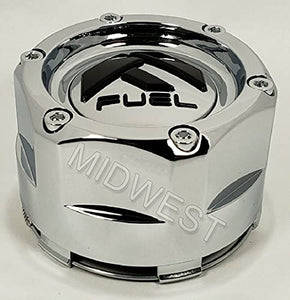 Fuel 2PC FUEL CHROME SNAP IN CAP 6X5.5(2.2"TALL) - 1003-45 - Wheel Center Caps