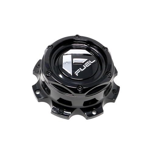 Fuel 2PC FUEL GLOSS BLACK CAP (8X180) - 1004-10GB replacement wheel center cap part 1004-10GB