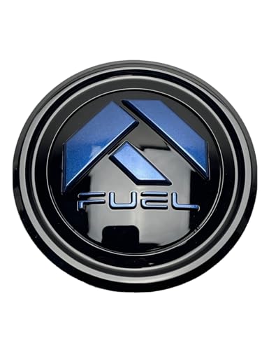Fuel Gloss Black and Blue Logo Snap in Wheel Center Cap 1006-44GBDK replacement wheel center cap part 1006-44GBDK