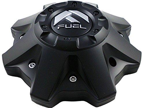 FUEL Matte Black Chrome Rivets Wheel Center Caps One (1) 1002-53B M-447 8-Lug (with Screws) replacement wheel center cap hardware part 1002-53B