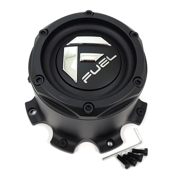 Fuel Mono FUEL MATTE BLACK CAP (8X6.5/8X170 TALL) - 1004-09MB - Wheel Center Caps