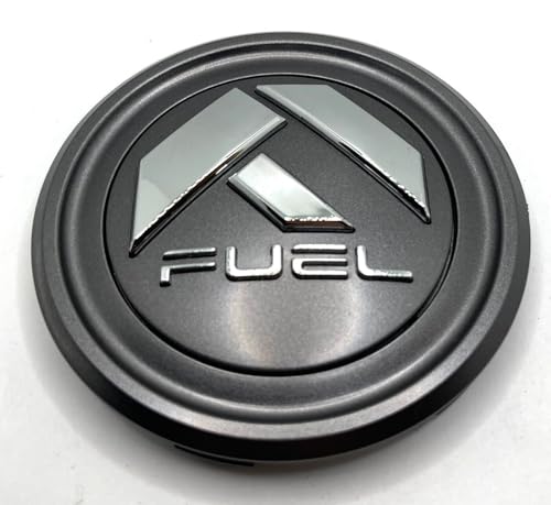 Fuel Off-Road Gunmetal Wheel Center Cap with Chrome Logo 1006-44GDC - Wheel Center Caps