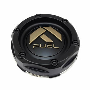 Fuel Off-Road Matte Black Wheel Center Cap with Bronze Logo 1003-46MBZ - Wheel Center Caps