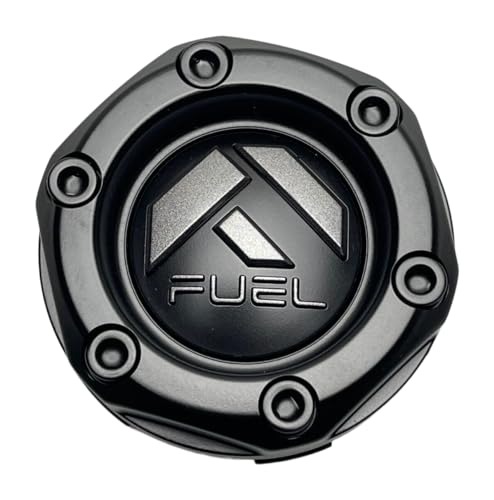 Fuel Off-Road Matte Black Wheel Center Cap with Gun Metal Logo 1003-44MBV - Wheel Center Caps