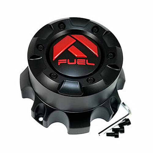 Fuel Off-Road Wheels Matte Black Wheel Center Hub Cap 6-5/8"OD Bolt-On for 8x170 D696 Covert D716 Covert Anza D557 D694 Covert D695 Covert replacement wheel center cap part D696