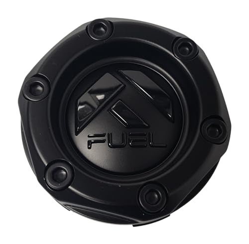 Fuel Offroad 1003-44BLD Matte Black with Gloss Black Logo Center Cap - Wheel Center Caps