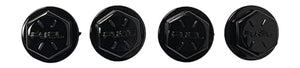 Fuel Offroad 1010-11GB Gloss Black Press in Spoke Bolt 17 and 18 D531 Hostage Set of 4 - Wheel Center Caps