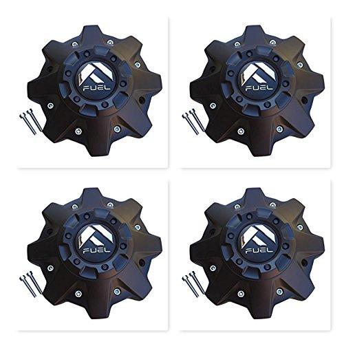 Fuel Offroad 4 Pack 8 Lug M-721BK04 1002-53-B-1 Black Center Cap Cap M-447 ST-MQ804-150 replacement wheel center cap part M-721BK04