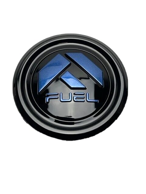 Fuel Offroad Gloss Black with Blue Logo 1006-48GBDK replacement wheel center cap part 1006-48GBDK