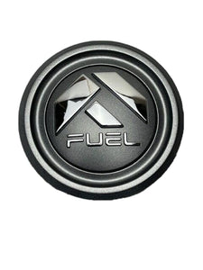 Fuel Offroad Gun Metal Chrome Logo Snap in Wheel Center Cap 1006-48GDC - Wheel Center Caps