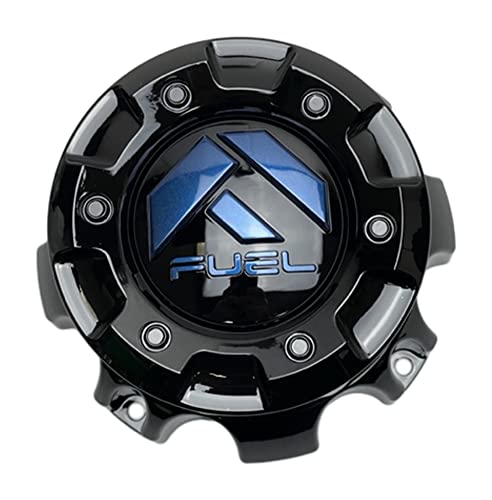 Fuel Offroad Wheels 1001-60GBDK Gloss Black with Blue Logo Center Cap 8x170 Fitment replacement wheel center cap part 1001-60GBDK