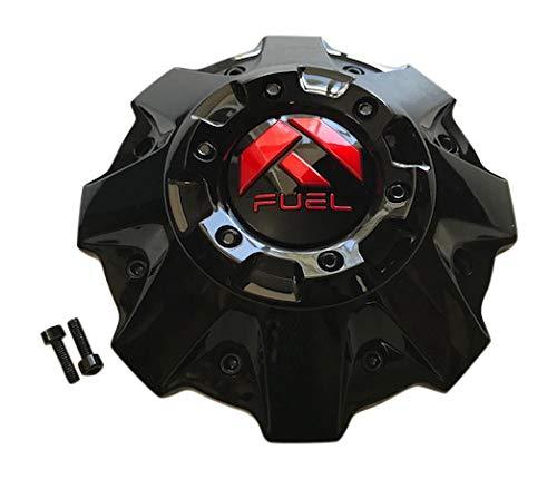 Fuel Offroad Wheels 1001-63GBQ Gloss Black with Red Logo Center Cap replacement wheel center cap part 1001-63GBQ