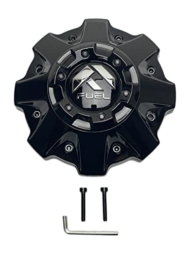 Fuel Offroad Wheels 1001-63GBRKIT5 Gloss Black Cap with Riser 1002-56GBR replacement wheel center cap part 1001-63GBRKIT5