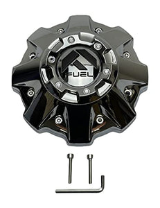 Fuel Offroad Wheels 1001-63KIT5 Chrome Wheel Center Cap with 1002-56 Riser - Wheel Center Caps