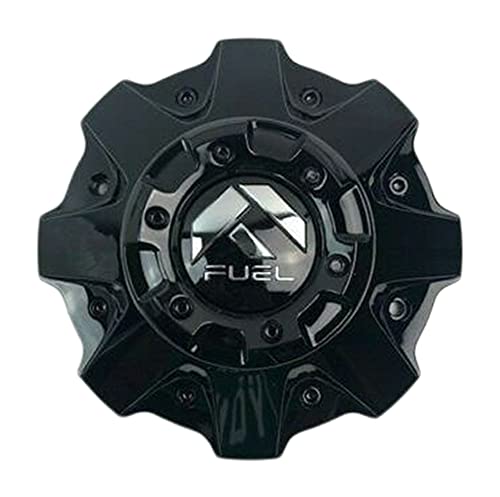 Fuel Offroad Wheels 1001-79GBR Gloss Black Center Cap with Black Rivets replacement wheel center cap hardware part 1001-79GBR