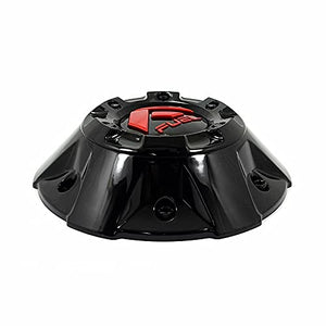 Fuel Offroad Wheels 1002-50GBQ Gloss Black with Red Logo Center Cap - wheelcentercaps