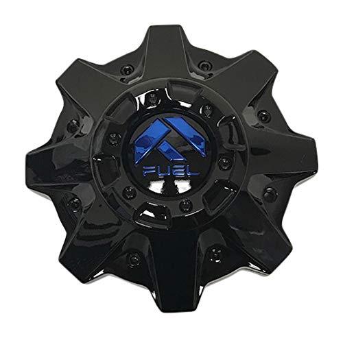 Fuel Offroad Wheels 1002-53GBK 1002-53 Gloss Black with Blue Logo Center Cap - wheelcentercaps