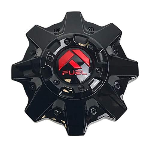Fuel Offroad Wheels 1002-53GBQ Gloss Black with Red Logo and Black Rivets Center Cap replacement wheel center cap hardware part 1002-53GBQ