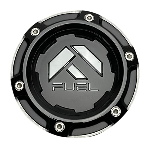 Fuel Offroad Wheels 1005-49NBL Gloss Black and Chrome Center Cap replacement wheel center cap part 1005-49NBL