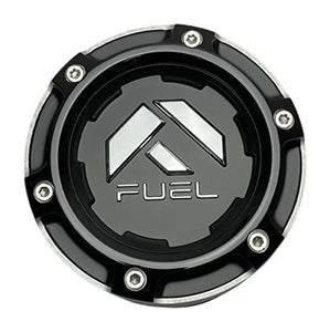 Fuel Offroad Wheels 1005-49TNBL 1005-58 Gloss Black and Chrome Center Cap - Wheel Center Caps