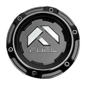 Fuel Offroad Wheels 1005-50SBLD Gloss and Matte Black Center Cap 8x165 - Wheel Center Caps